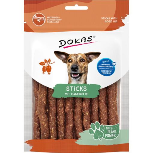 Dokas Dog Sticks mit Hagebutte 105g (Menge: 6 je Bestelleinheit)