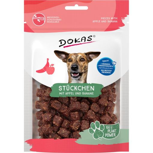 Dokas Dog Stückchen mit Apfel & Banane 105g (Menge: 5 je Bestelleinheit)