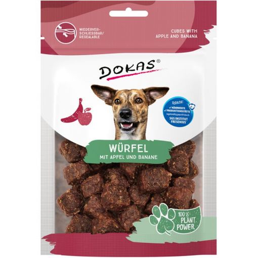 Dokas Dog Würfel mit Apfel & Banane 105g (Menge: 5 je Bestelleinheit)