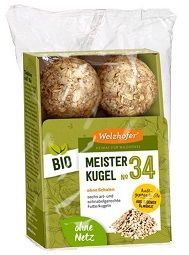 Welzhofer Bird Meisterkugeln No. 34 ohne Schalen BIO 6 x 100g ohne Netz (Menge: 12 je Bestelleinheit)