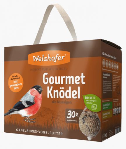 Welzhofer Bird Gourmetknödel Die Nussigen 30x100g im BIO-Netz