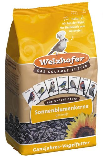 Welzhofer Bird Sonnenblumenkerne gestreift 1kg (Menge: 8 je Bestelleinheit)