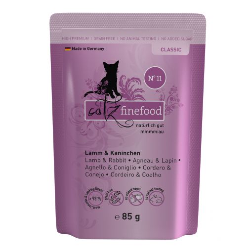 Catz finefood No. 11 Lamm & Kaninchen 85g (Menge: 16 je Bestelleinheit)