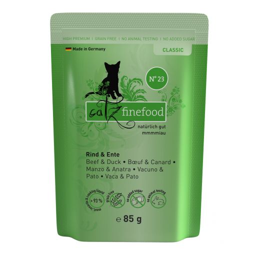 Catz finefood No. 23 Rind und Ente 85g (Menge: 16 je Bestelleinheit)