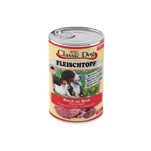 Classic Dog Dose Adult Fleischtopf Pur Reich an Rind 400g (Menge: 6 je Bestelleinheit)