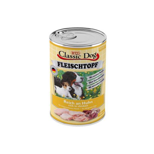 Classic Dog Dose Adult Fleischtopf Pur Reich an Huhn 400g (Menge: 6 je Bestelleinheit)