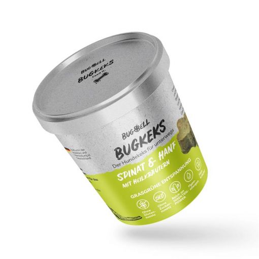 BugBell BugKeks Grasgrüne Entspannungskur Spinat & Hanf 150g