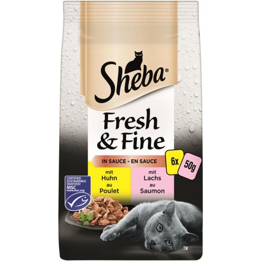 Sheba PB. MP. Fresh & Fine Huhn & Lachs 6x50g (Menge: 6 je Bestelleinheit)