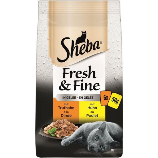 Sheba PB. MP. Fresh & Fine Truthahn & Huhn 6x50g (Menge: 6 je Bestelleinheit)