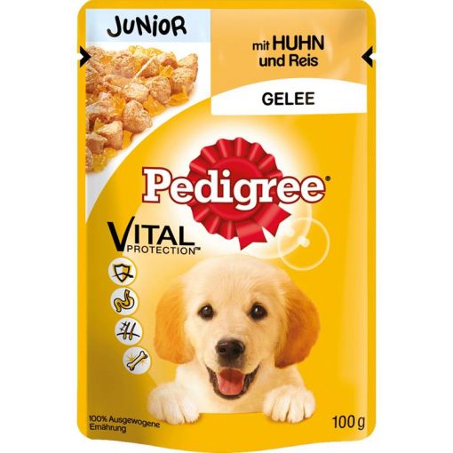 Pedigree PB Junior Huhn in Gelee 100g (Menge: 24 je Bestelleinheit)