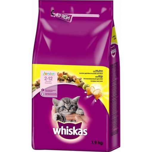 Whiskas Trocken Junior mit Huhn 1,9kg