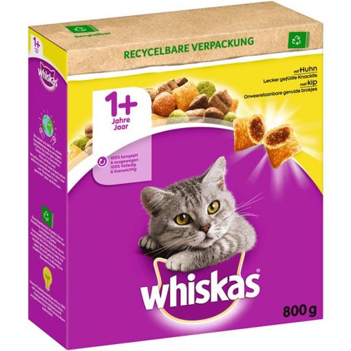 Whiskas Trocken Adult 1+ mit Huhn 800g