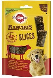 Pedigree Snack Ranchos Slices mit Rind 60g (Menge: 10 je Bestelleinheit)