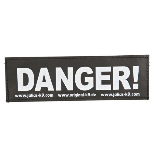 Julius-K9 Klettsticker S Danger!