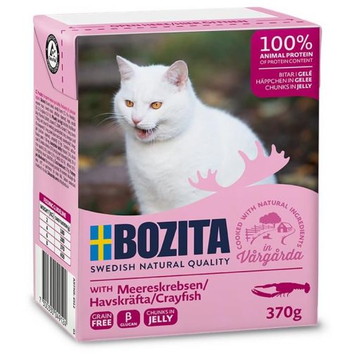 Bozita Häppchen in Gelee mit Meereskrebsen 370 g (Menge: 6 je Bestelleinheit)