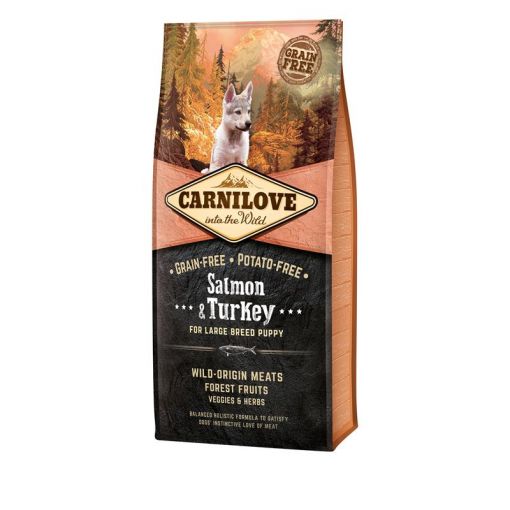 Carnilove Dog Puppy Large Breed - Salmon & Turkey 12kg