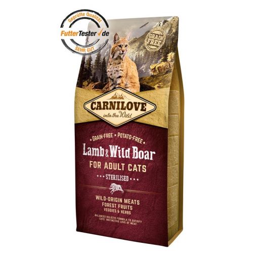 Carnilove Cat Adult - Lamb & Wild Boar 6kg