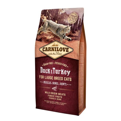 Carnilove Cat Adult Large Breed  - Duck & Turkey 6kg