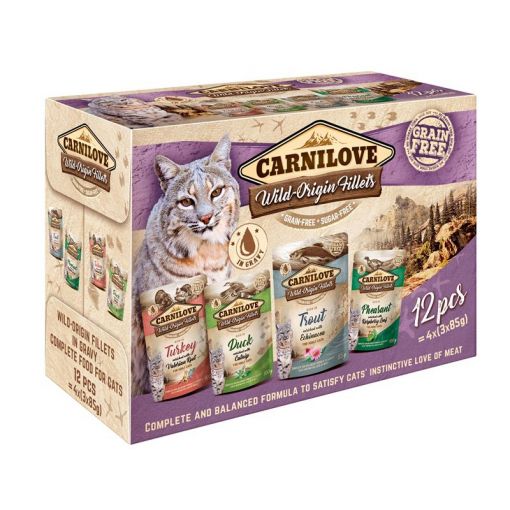 Carnilove Cat Pouch Multipack Ragout 12x85g