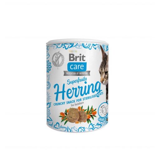 Brit Care Cat Snack Superfruits Herring 100 g