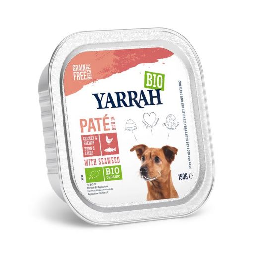 Yarrah Bio Dog Pastete Huhn & Lachs 150g (Menge: 12 je Bestelleinheit)