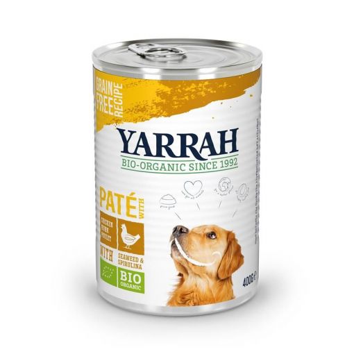 Yarrah Bio Dog Pastete Huhn 400g (Menge: 12 je Bestelleinheit)