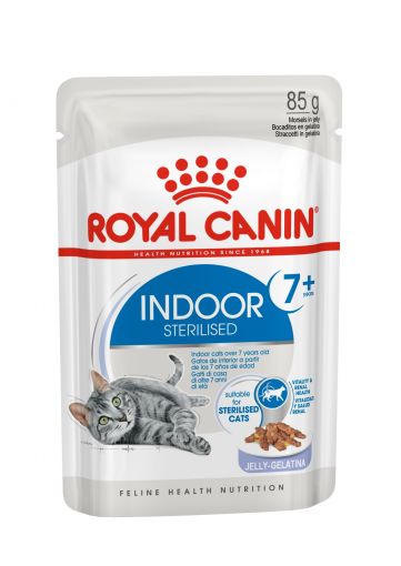 Royal Canin Feline Indoor 7+ in Gelee P.B. Multipack 12x85g