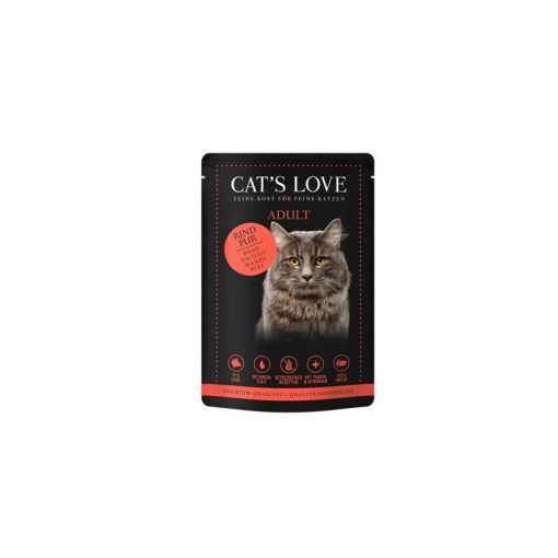 Cats Love PB Adult Rind Pur 85g (Menge: 12 je Bestelleinheit)