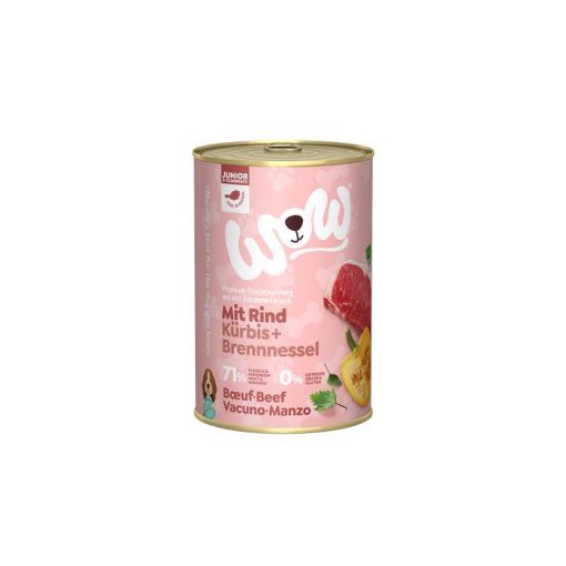 Wow Dog Dose Junior Rind 400g (Menge: 6 je Bestelleinheit)