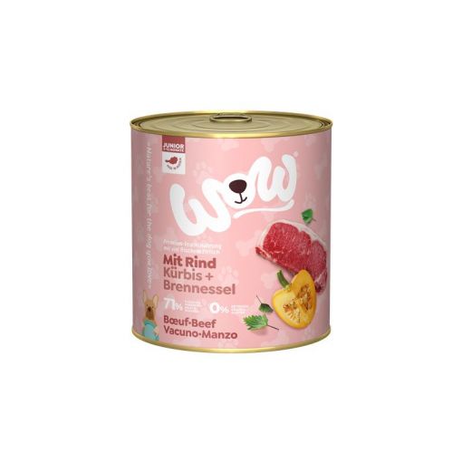 Wow Dog Dose Junior Rind 800g (Menge: 6 je Bestelleinheit)