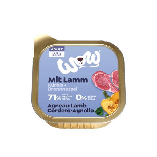 Wow Dog Schale Adult Lamm 150g (Menge: 11 je Bestelleinheit)