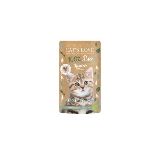 Cats Love PB Junior Bio Geflügel 100g (Menge: 6 je Bestelleinheit)