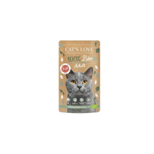 Cats Love PB Adult Bio Rind 100g (Menge: 6 je Bestelleinheit)