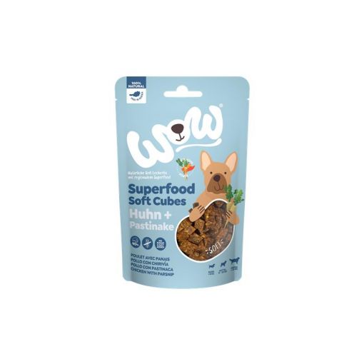 Wow Dog Superfood Soft Cubes Huhn mit Pastinake 150g