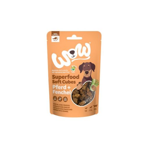 Wow Dog Superfood Soft Cubes Pferd mit Fenchel 150g