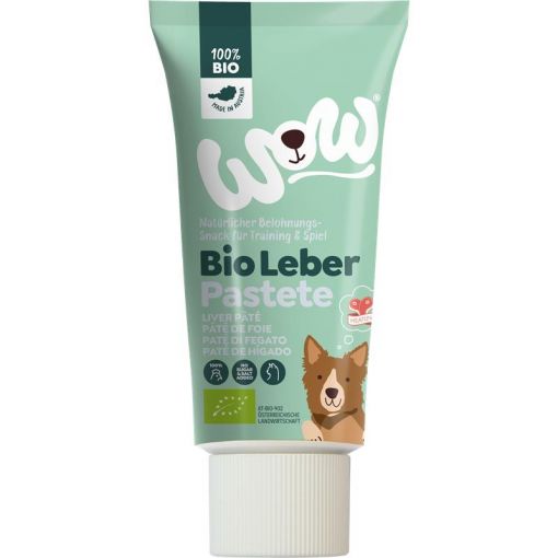 Wow Dog Bio Leberpastete in der Tube 80g