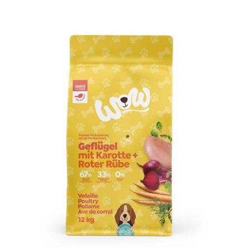 Wow Dog Trocken Junior Geflügel 12kg