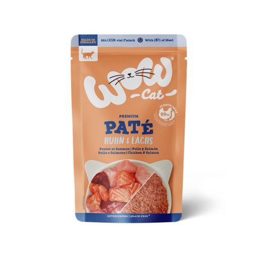 Wow Cat PB Adult Huhn & Lachs 125g (Menge: 12 je Bestelleinheit)