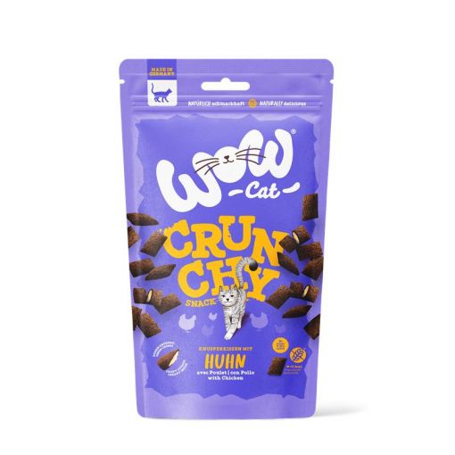 Wow Cat Crunchy Snack mit Huhn 60g