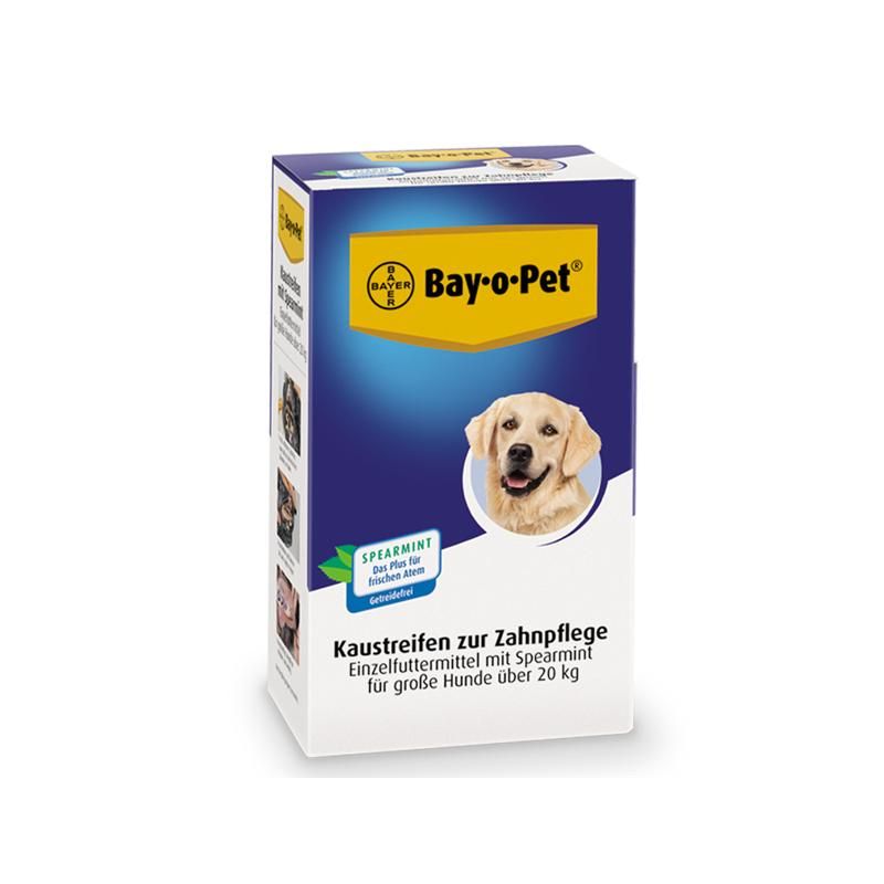 BayoPet Zahnpflege Kaustreifen Spearmint großer Hund 140g